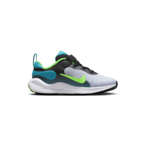 NIKE Revolution 7 black grey aquamarine green strike