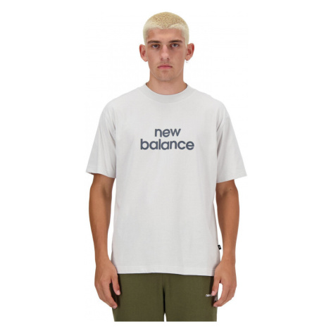 New Balance  Sport essentials linear t-shirt  Tričká a polokošele Biela