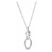 Pandora Strieborný náhrdelník Prepletené srdce 398078CZ-60