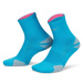 Dámske ponožky NIKE 1 PACK-U GRIP RACING ANKLE -LASER BLUE HYPER PINK REFLECTIVE