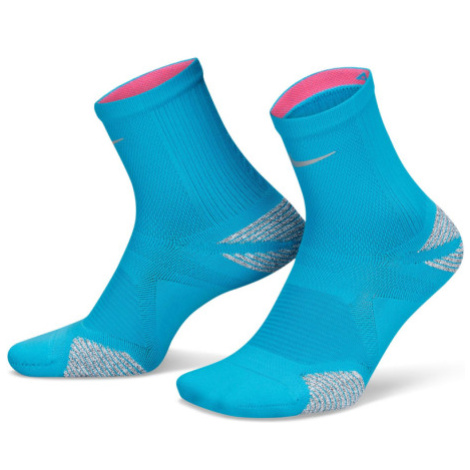 Dámske ponožky NIKE U GRIP RACING ANKLE -LASER BLUE HYPER PINK REFLECTIVE