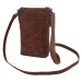 Dámska kožená crossbody kabelka tan 2111510