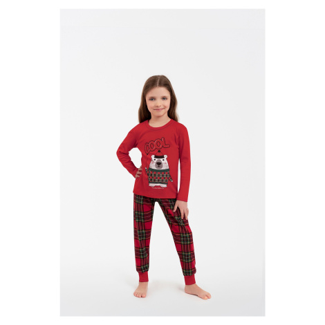 Kids' pajamas Tess, long sleeves, long legs - red/print Italian Fashion