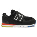 Detské topánky New Balance NW574KIF – čierné