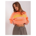 Fluo orange hooded sweatshirt