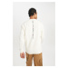 DEFACTO Fit Standard Fit Crew Neck Printed Sweatshirt