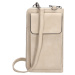 Dámska kabelka na telefón / peňaženka s popruhom cez rameno Beagles Rebelle - light taupe - na v