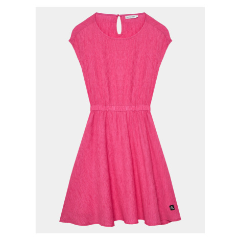 Calvin Klein Jeans Každodenné šaty IG0IG02484 Ružová Regular Fit