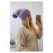 Milano fleecová čiapka K203 purple melange+light purple UNI