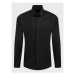 Sisley Košeľa 5CNX5QL19 Čierna Slim Fit