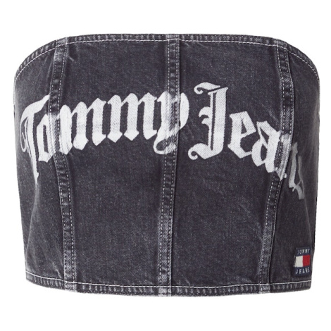 Tommy Jeans Top  svetlosivá / čierny denim Tommy Hilfiger