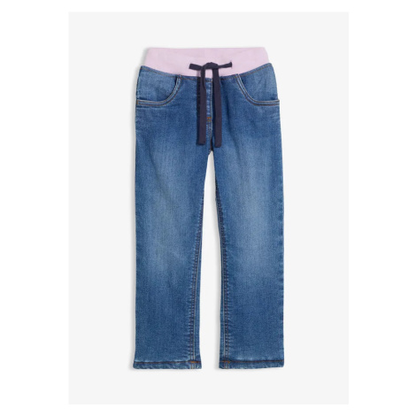 Termo džínsy s flísovou podšívkou bonprix