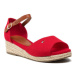 Tommy Hilfiger Espadrilky Rope Wedge Sandal T3A7-32185-0048 M Červená