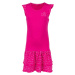 Lewro TOSCA Dievčenské šaty s volánmi, ružová, veľkosť