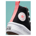 Čierne detské členkové tenisky na platforme Converse Chuck Taylor All Star