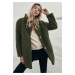 Women's Oversized Sherpa Coat Olive