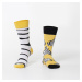 White men's zebra socks