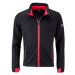 James & Nicholson Pánska športová softshellová bunda JN1126 - Čierna / svetločervená