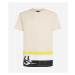 Tričko Karl Lagerfeld Jeans Klj Relaxed Stripe Sslv Tee Whitecap Gray