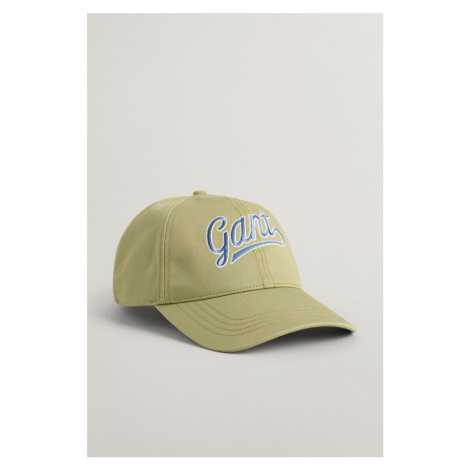 ŠILTOVKA GANT SCRIPT LOGO CAP BEIGE GREEN