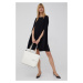 Šaty Lauren Ralph Lauren čierna farba,mini,priliehavá,253855210005
