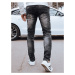 Pánske čierne džínsové nohavice Dstreet UX4245