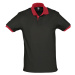 SOĽS Prince Uni polokošele SL11369 Black / Red