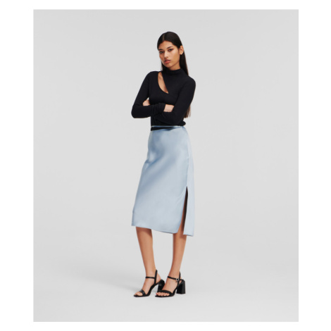 Sukňa Karl Lagerfeld Karl Charm Soft Skirt Cashmere Blue