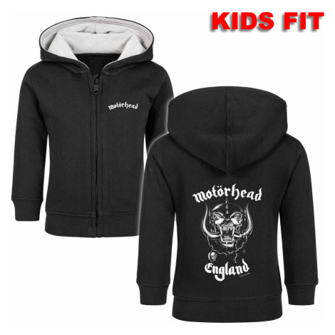 mikina s kapucňou METAL-KIDS Motörhead England Čierna