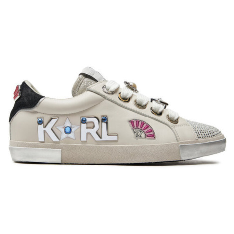 KARL LAGERFELD Sneakersy KL60144 Biela