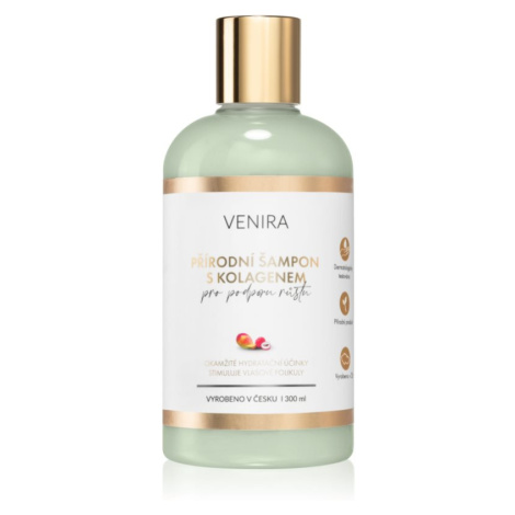 Venira Šampon pre podporu rastu prírodný šampón s kolagénom s vôňou Mango-Lychee
