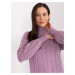 Light purple viscose turtleneck