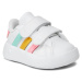 Dievčenská rekreačná obuv ADIDAS Grand Court 2.0 cloud white pulse mint beam pink