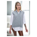 32632 Dewberry Knitwear Womens Sweater-GREY