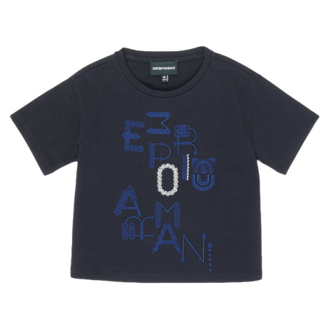 Emporio Armani  6H3T7R-2J4CZ-0926  Tričká s krátkym rukávom Modrá