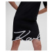 Šaty Karl Lagerfeld Karl Signature Hem Dress Black