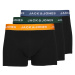 JACK & JONES Boxerky 'Gab'  modrosivá / smaragdová / oranžová / čierna
