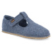 Barefoot detské prezúvky Froddo - Flexy Wooly Denim modré