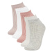 DEFACTO Women's 5-Pack Cotton Ankle Socks