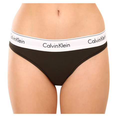 Dámske nohavičky Calvin Klein tmavo zelené (F3787E-9MD)