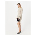 Calvin Klein Pletené šaty 'ICONIC'  svetlobéžová