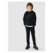 Chlapčenská mikina s kapucňou 4F JUNIOR SWEATSHIRT-JWMM00TSWSM1292-21S-BLACK