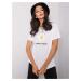 Women's white cotton T-shirt