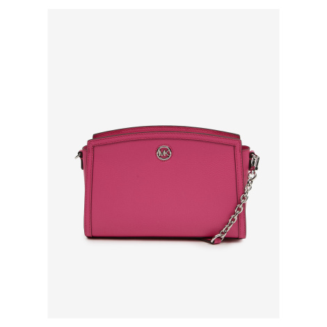 Dark Pink Women's Leather Crossbody Handbag Michael Kors - Women
