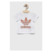 Detské bavlnené tričko adidas Originals biela farba