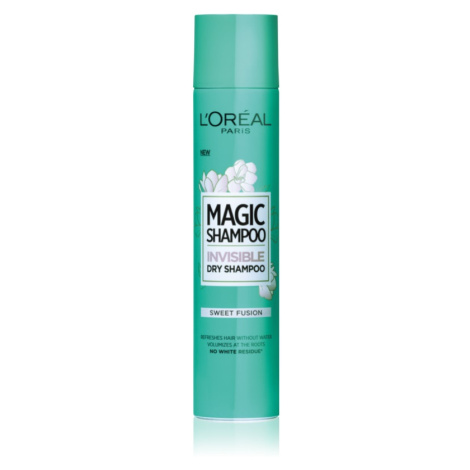 L’Oréal Paris Magic Shampoo Sweet Fusion suchý šampón pre objem vlasov, ktorý nezanecháva biele 