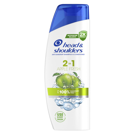 Head & Shoulders Apple Fresh 2v1, Šampón proti lupinám 330 ml