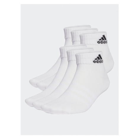 Adidas Ponožky Kotníkové Unisex Thin and Light Sportswear Ankle Socks 6 Pairs HT3430 Biela