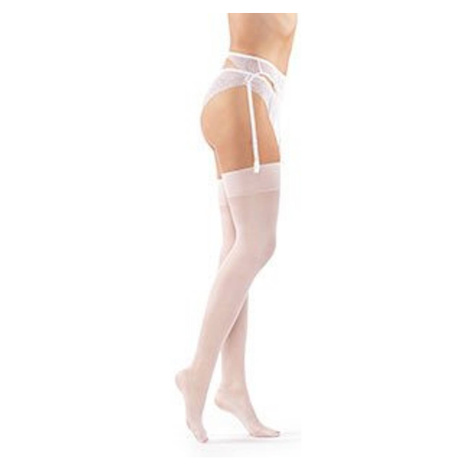 Women's elegant stockings without silicone 15 DEN - white