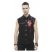 vesta DEVIL FASHION Paper Cuts Printed Button Up Punk